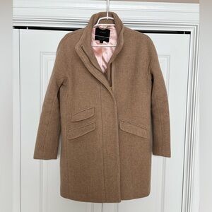 J. Crew Women's Tan Wool Cocoon Coat